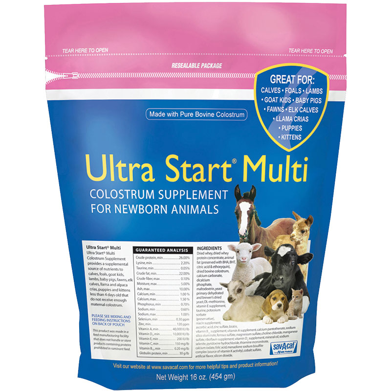 16 Oz. Sav-A-Caf Ultra Start Multi Colostrum Supplement - Gebo's