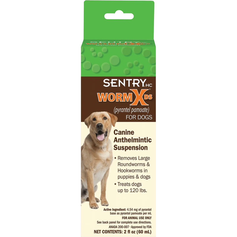 2 Oz. Sentry Worm X DS Caninie Anthelmintic Suspension Gebo's