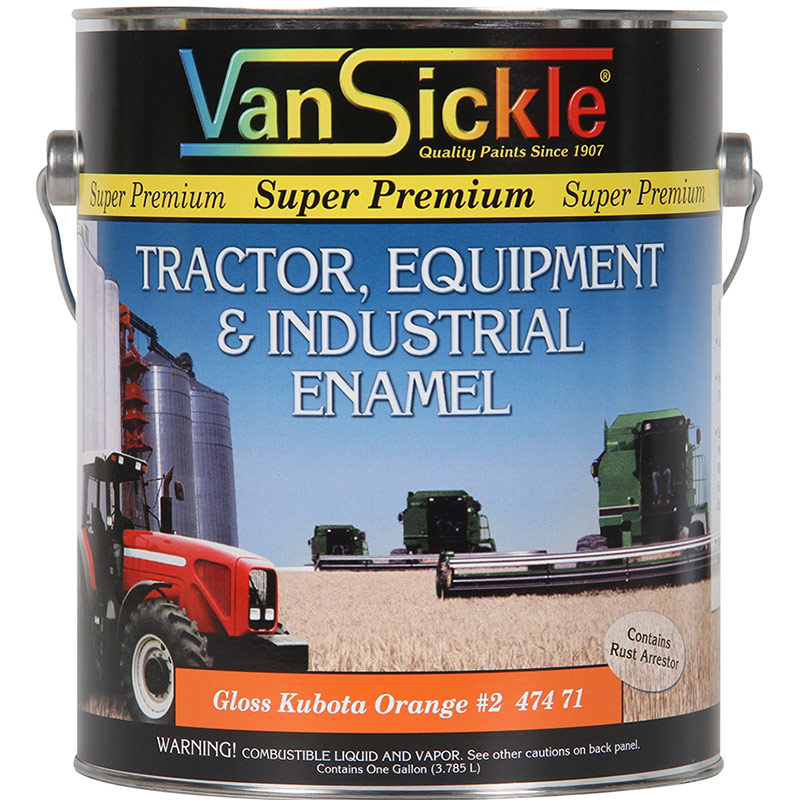 1 Gal. Van Sickle Gloss Kubota Orange 2 Tractor & Equipment Enamel