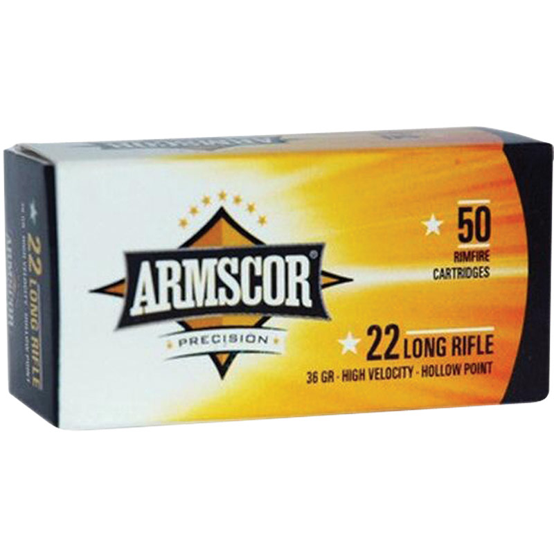 50 Rds. Armscor .22 Cal LR 36 Grain Hollow Point Ammunition - Gebo's