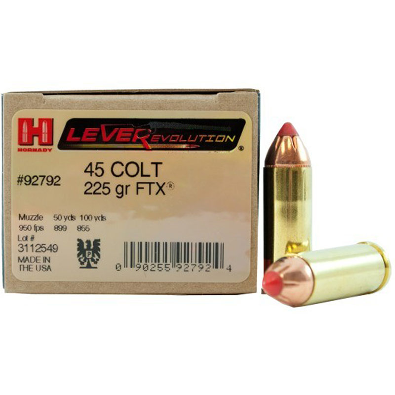 Hornady 45 COLT 225 Gr. FTX LEVERevolution Ammo - Gebo's