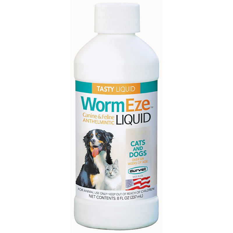 8-Oz. Durvet Cats And Dogs WormEze® Liquid Wormer - Gebo's