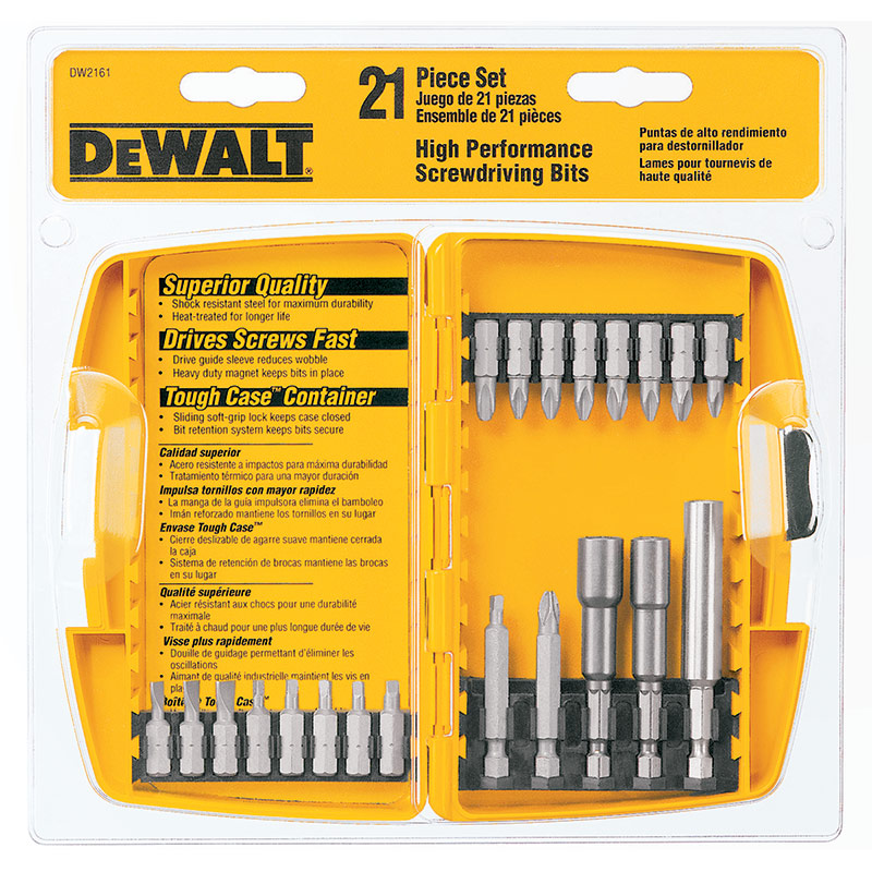 Dewalt 21 piece drill bit online set