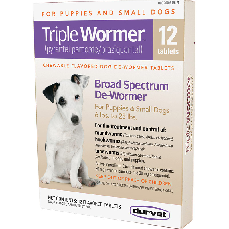 12 Ct Triple Wormer Puppy Small Dog Gebo S