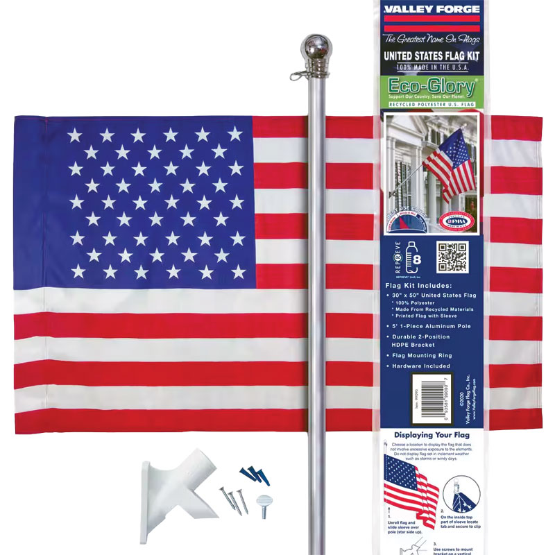 3' X 5' Valley Forge American Flag Kit - Gebo's