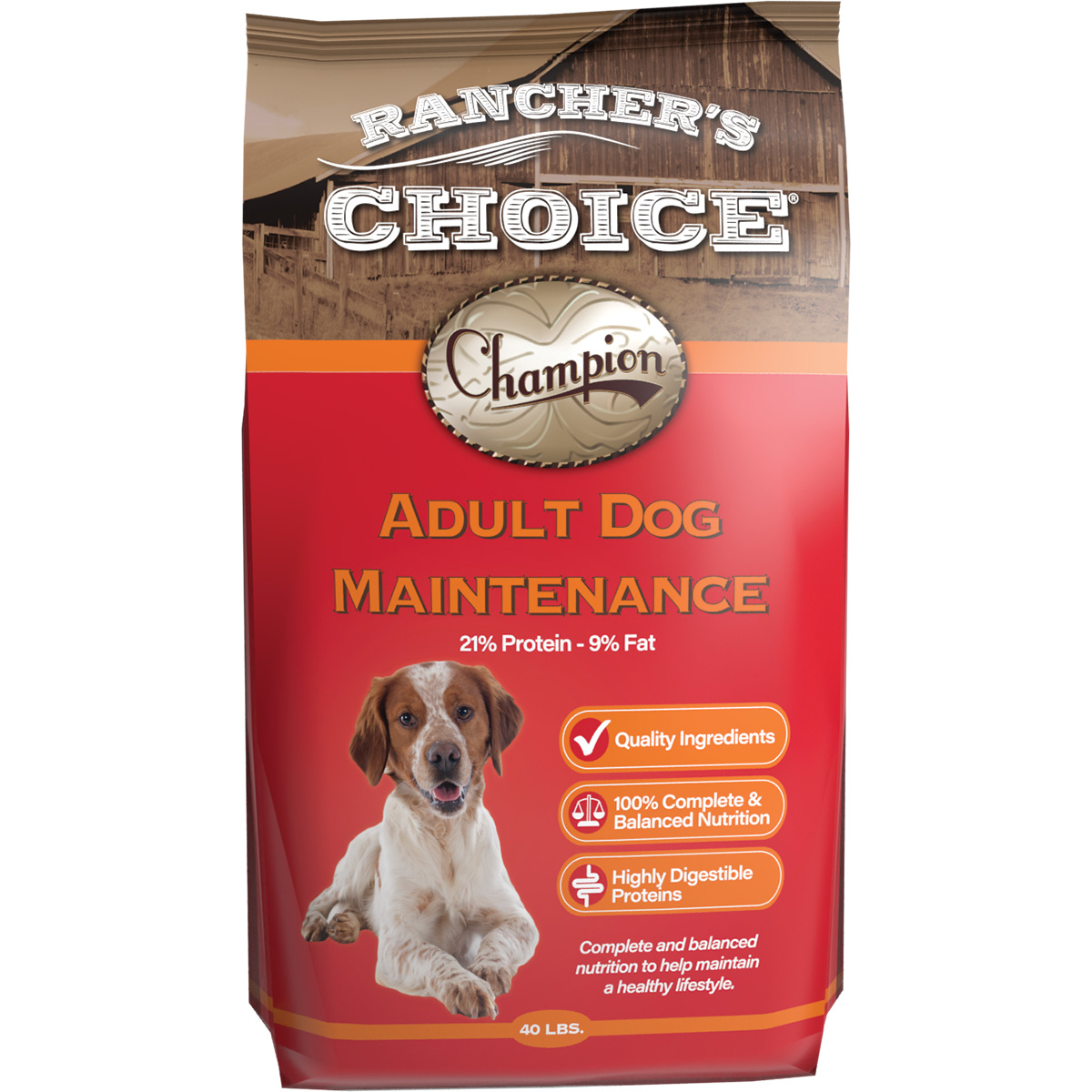 40 Lb. Rancher s Choice Adult Dog Maintenance Dog Food Gebo s